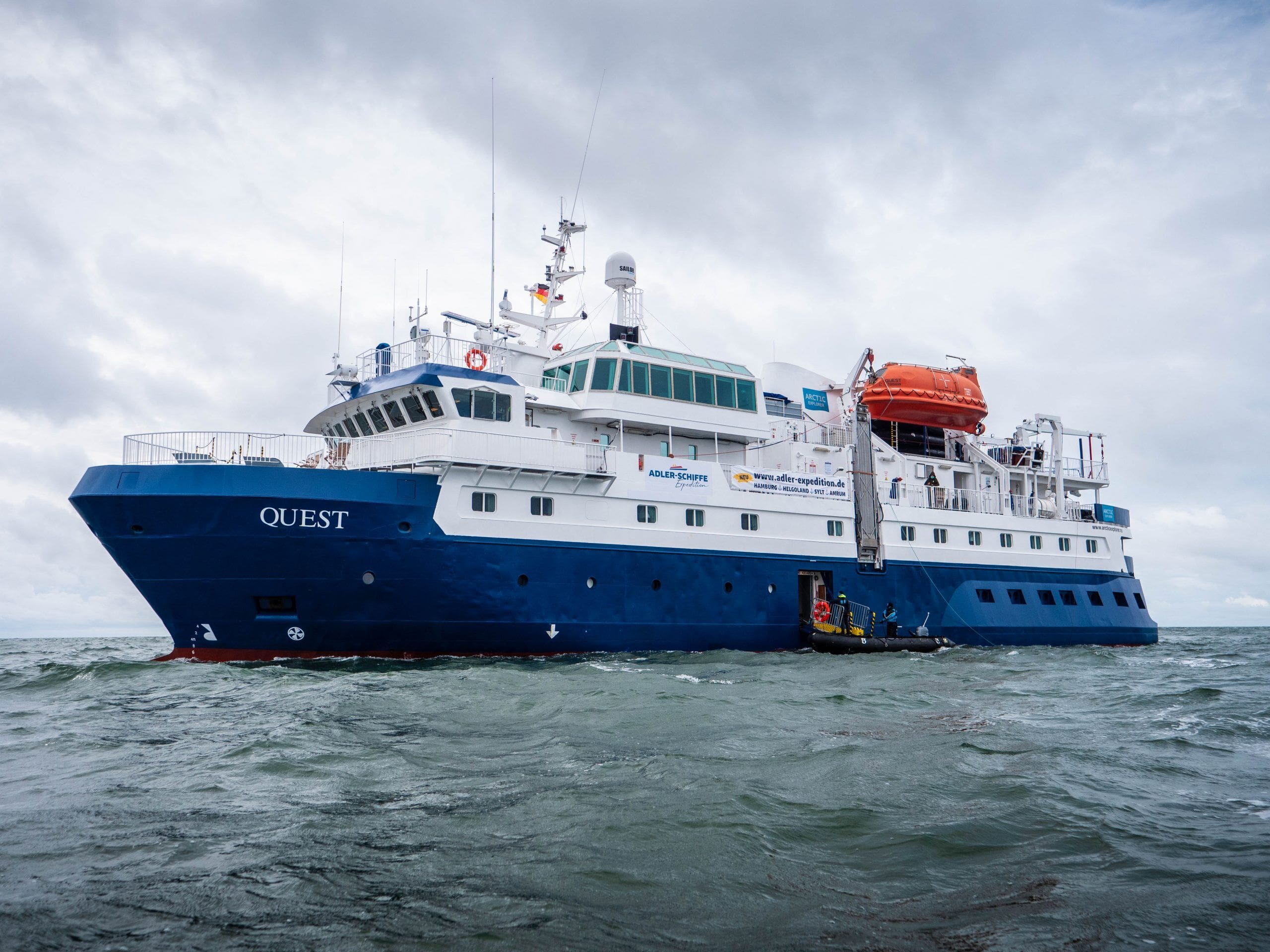 MS Quest Wattenmeerexpedition Nordsee Adler Schiffe